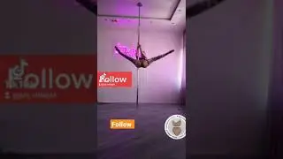 TRAINING POLE DANCE WITH HIGH HEELS SHOES 