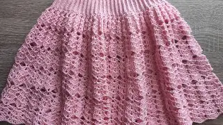 Мк. Нежная,красивая юбка крючком