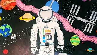 Astronaut Outer Space Drawing