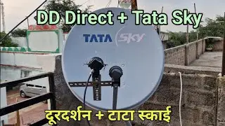 Tata Sky + DD Direct in Single Antenna