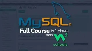 ULTIMATE mySQL Tutorial in 1 Hour using W3Schools