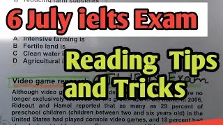 ielts reading tips and tricks|   6 July 2024 ielts exam Reading Video games ans with explanation