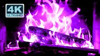🔥 PURPLE FIREPLACE 4K Ultra HD