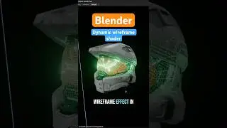 Blender Dynamic & Animatable Wireframe Shader 
