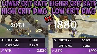 Low Crit Rate High Crit DMG Vs High Crit Rate Low Crit DMG - Genshin Impact