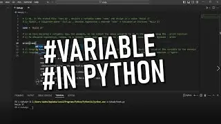 How to create a variable in Python