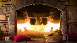NASA Rocket Engine Fireplace - 8 Hours in 4K