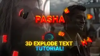 3D Text Explode Animation In Alight Motion Z Tutorial (+Preset)
