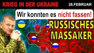 28.FEBRUAR: VERRÜCKTE AUFNAHMEN - Russische Verstärkung ÜBERFÄHRT UND TÖTET EIGENE EINHEIT