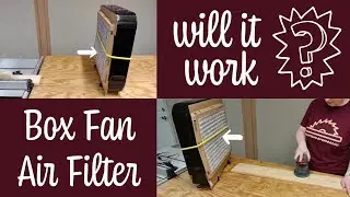 Will it Work??? | Box Fan Air Filter | Fine Dust Collection DIY | Woodworking