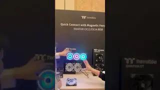 Magnetic Daisy fan Tech -  Thermaltake SwaFans EX RGB