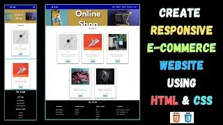 How to Make Responsive E-Commerce Website using HTML & CSS