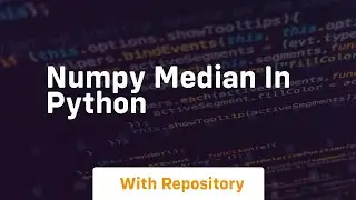numpy median in python