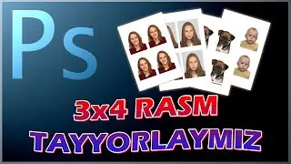 Photoshopda 3x4 rasm ishlash