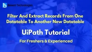 UiPath Tutorial For Beginners | Filter and Extract records from one datatable to Another