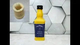 Бутылочка ВИСКИ Jack Daniels из шоколадной глазури// МОЛД из желатина// Вкусняшки Дома с Аллой