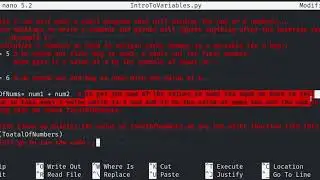 Intro To Python 3: Variables