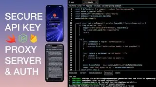Secure API Key in Front End App using Proxy Server & User Authentication