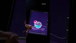 Liquid Animation Trick in Procreate 😳😳 #procreate #animation