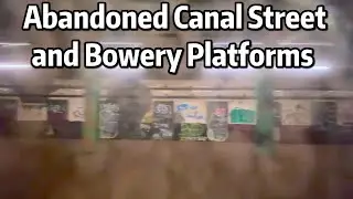 ⁴ᴷ⁶⁰ Riding an In-Service J Train through the Abandoned Canal Street and Bowery Platforms