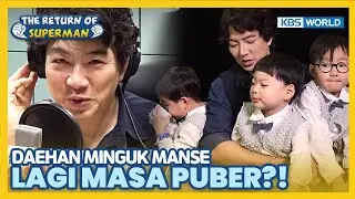 [IND/ENG] THE TRIPLETS Daehan Minguk Manse going through puberty?!😱 | The Return of Superman