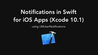 Local (remote) Notifications in Swift Xcode 10.1  using UNUserNotifications