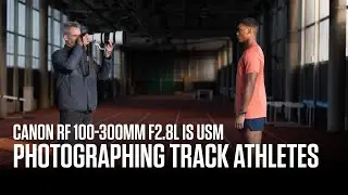 Photographing track athletes with a Canon super-telephoto zoom lens