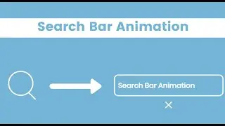 AWESOME SEARCH BAR ANIMATION | HTML & CSS | JQUERY