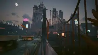 Cyberpunk 2077 Джонни Сильверхенд и Ви катаются на Американских горках