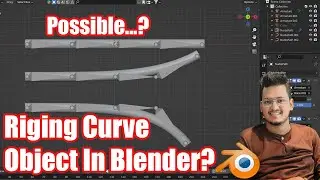 Can We Rig Curve Object in Blender 3.6 || Deepak Graphics