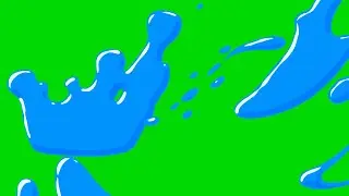 Liquid Elements With Sound Effects Green Screen and Black Screen Video Effects
