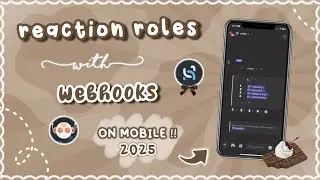 how to make webhooks and reaction roles with discohook | MOBILE | 2025 UPDATED 、ely °｡˚☁️