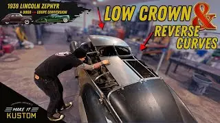 RARE 1939 ZEPHYR - Metal Shaping a ROOF & CAT WALK! Power Hammer/English Wheel
