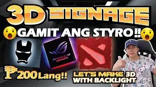 How to Make 3D Signage Logo with  Backlight Room Decor