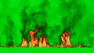 Green Screen Fire Footage