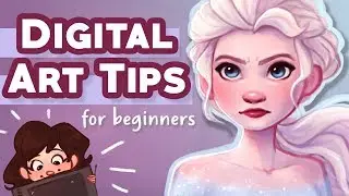 5 DIGITAL ART TIPS FOR BEGINNERS | Critiquing My OLD Art!! 🙈