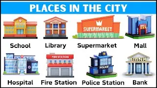 Places In The City Vocabulary | English Vocabulary With Pictures