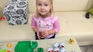 Неожиданный сюрприз внутри шоколадного яйца !!! Сюрпризы Крокодил Гена и Чебурашка Surprise toy