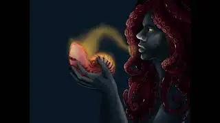 Art Timelapse of Sea Witch by Ursa Ink