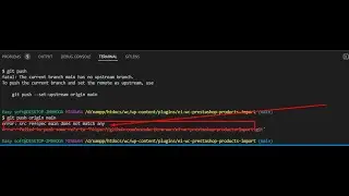 error src refspec main does not match any