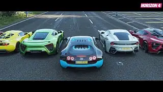 FH4 Drag Race: Chiron, Venom GT, Koenigsegg, Regera, Veneno, Veyron, Divo And More (Tuning)