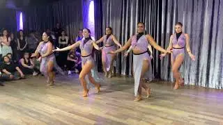 Novaera Ladies Team at the Bachata Invasion Social on February 18 2023