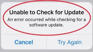 Fix Unable to Check for Update • Fix error occurred while checking for a update in iOS 15 & 14.8