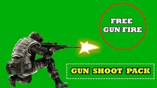 green screen gun fire effects || muzzle flash