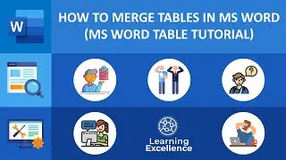 How to Merge Tables in Microsoft Word || Table Tutorial Part 02