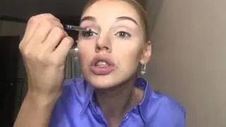 Татьяна Горинович. Яркий вечерний макияж.