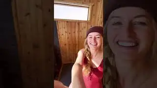 Hiked 3 miles in to this winter yurt with kids 