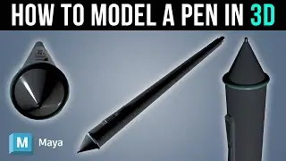 How to Make a 3D Drawing Tablet Pen in MAYA 2023 (For 2D Artists & Beginners)