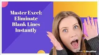 Delete the random blank lines in Excel