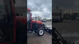 Трактор Dongfeng 244 G2 с погрузчиком и экскаватором К-2400 готов к отгрузке